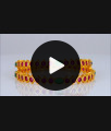 BR1709-2.8 Ruby Emerald Stone Bangles Gold Plated Bridal Jewelry